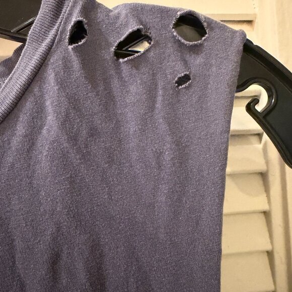 SoulCycle Renee Tank | Stonewash Distressed NWOT | Size M | White Stacked Logo - Picture 6 of 7